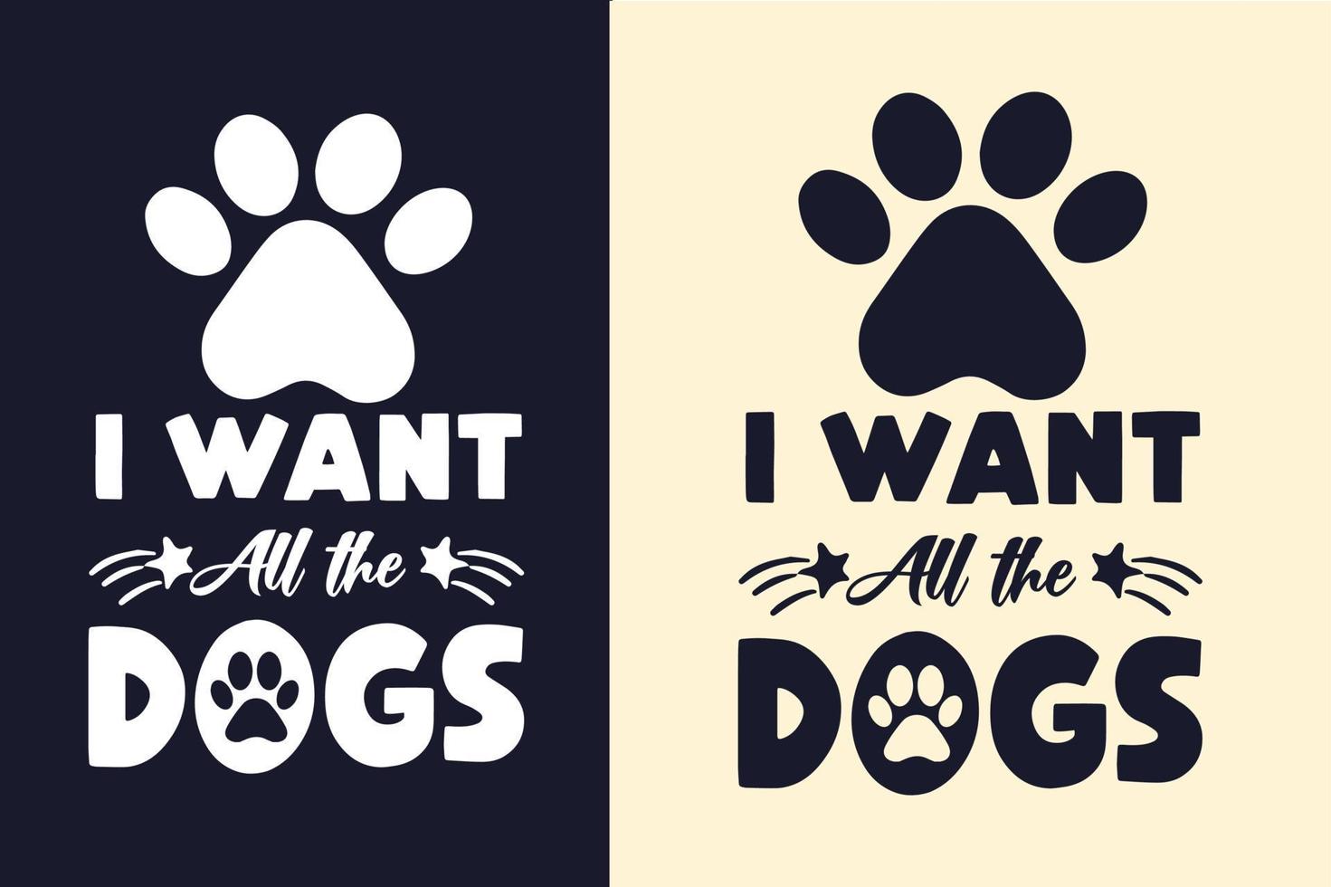 hond typografie belettering t-shirt ontwerp citaten vector