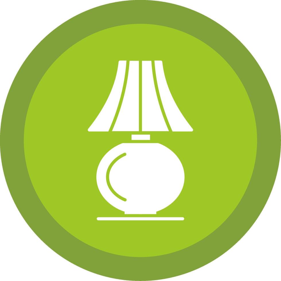 tafel lamp glyph multi cirkel icoon vector