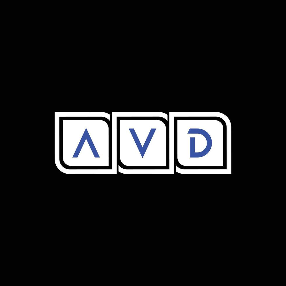 avd creatief logo en icoon ontwerp vector