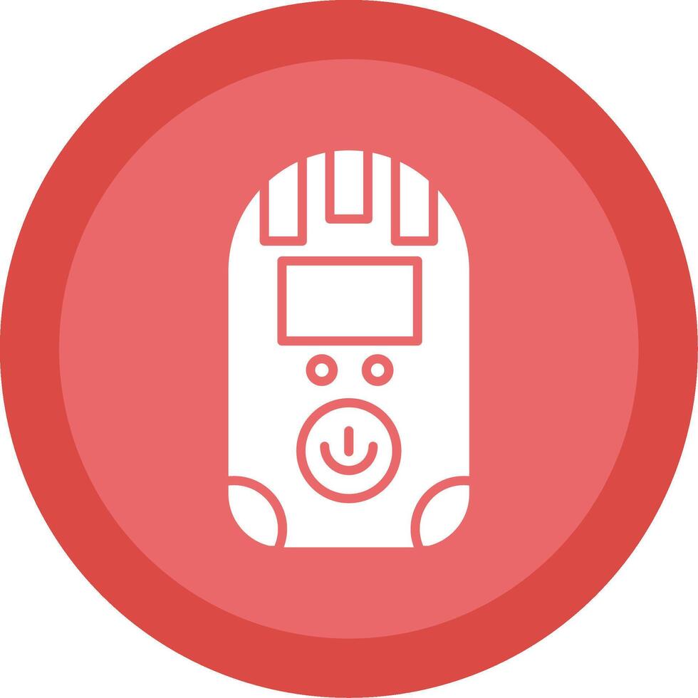 dosimeter glyph multi cirkel icoon vector