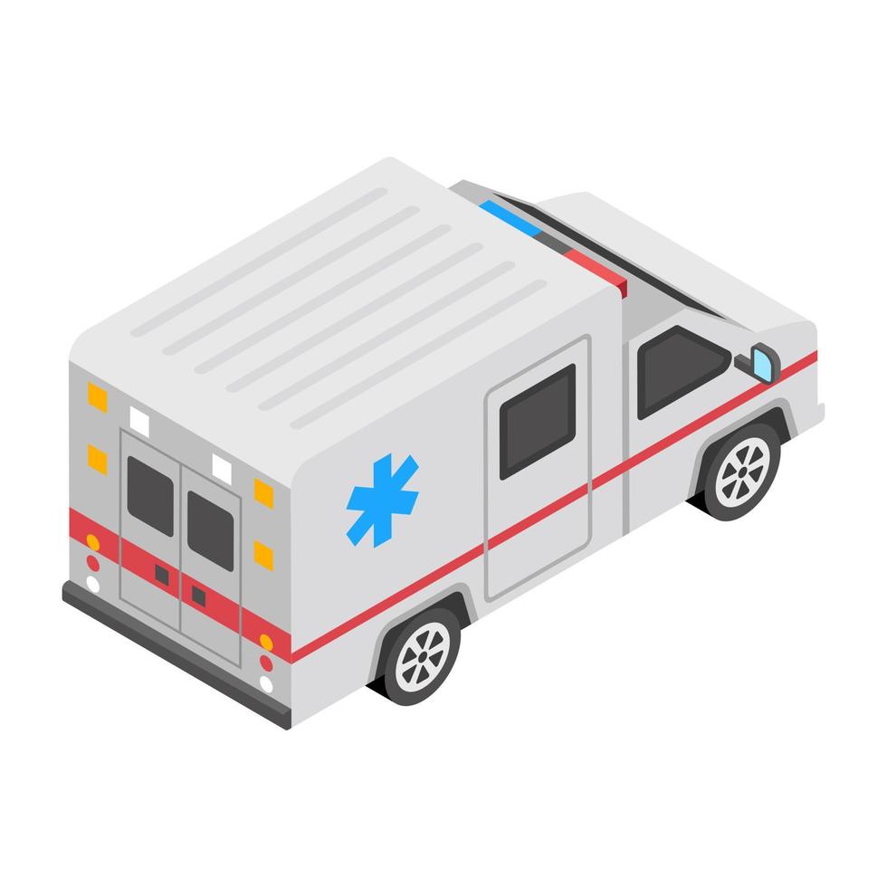 trendy ambulance concepten vector