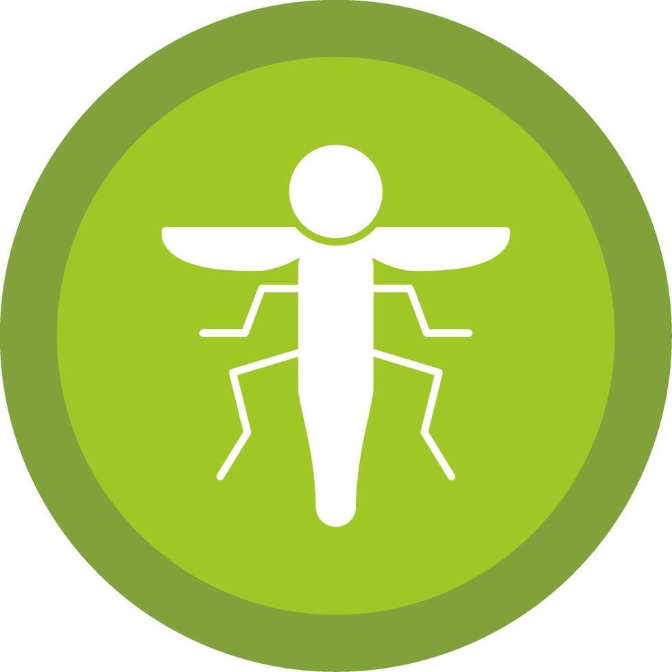 insect glyph multi cirkel icoon vector