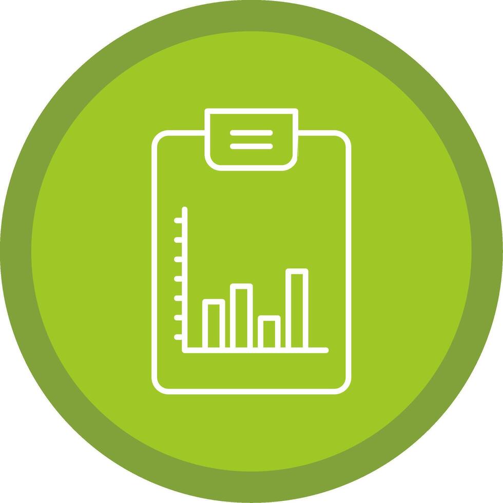bar tabel lijn multi cirkel icoon vector