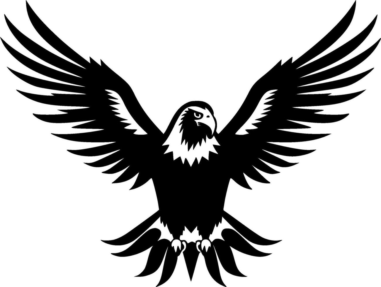 adelaar - minimalistische en vlak logo - illustratie vector