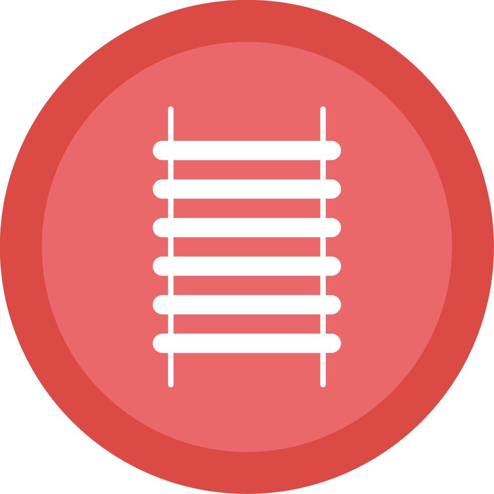 stap ladder glyph multi cirkel icoon vector