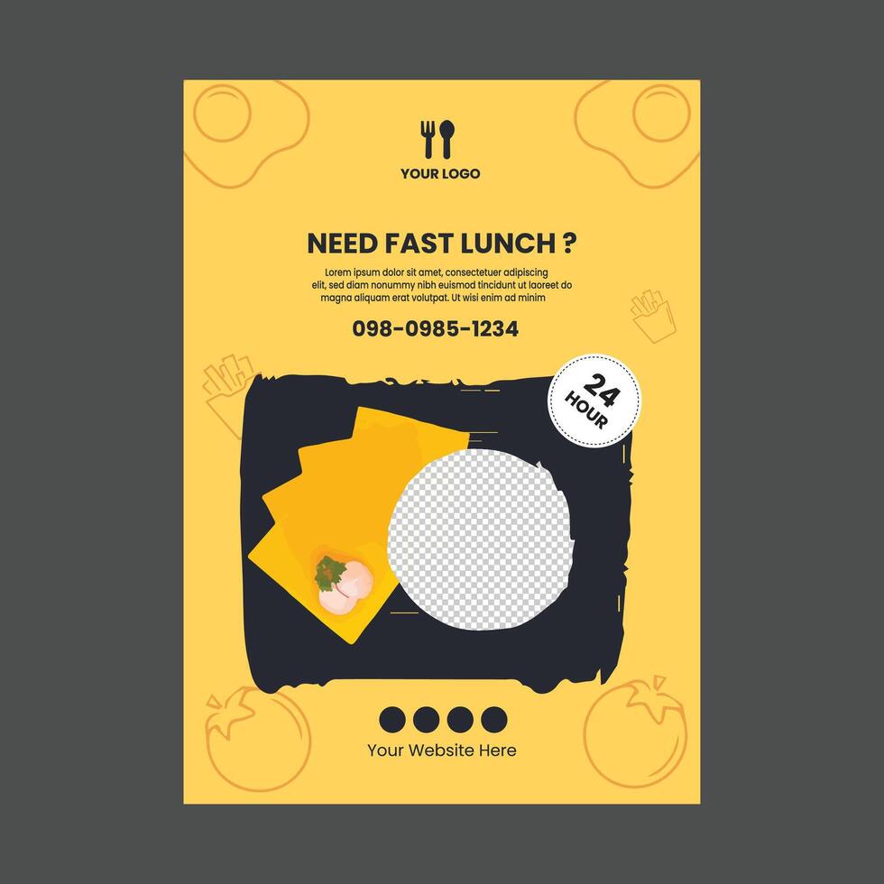 voedsel flyer ontwerp vector