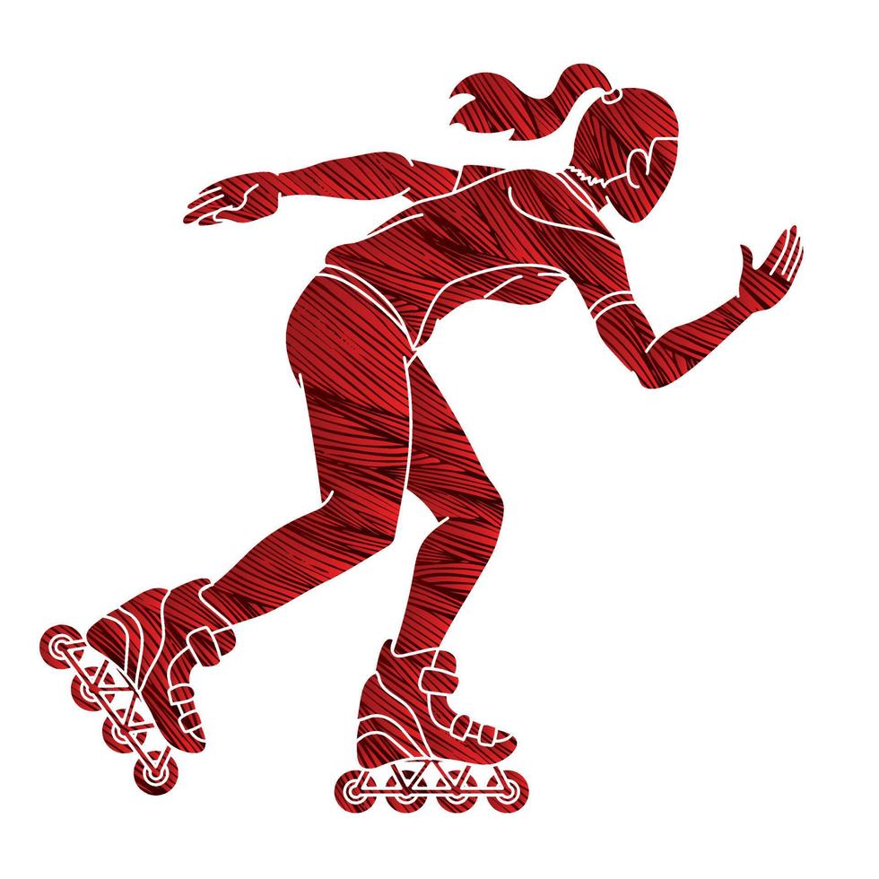 rollerblade speler vector