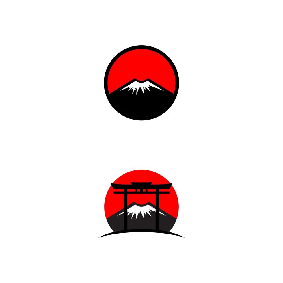 poort japan vector pictogram ontwerp illustratie