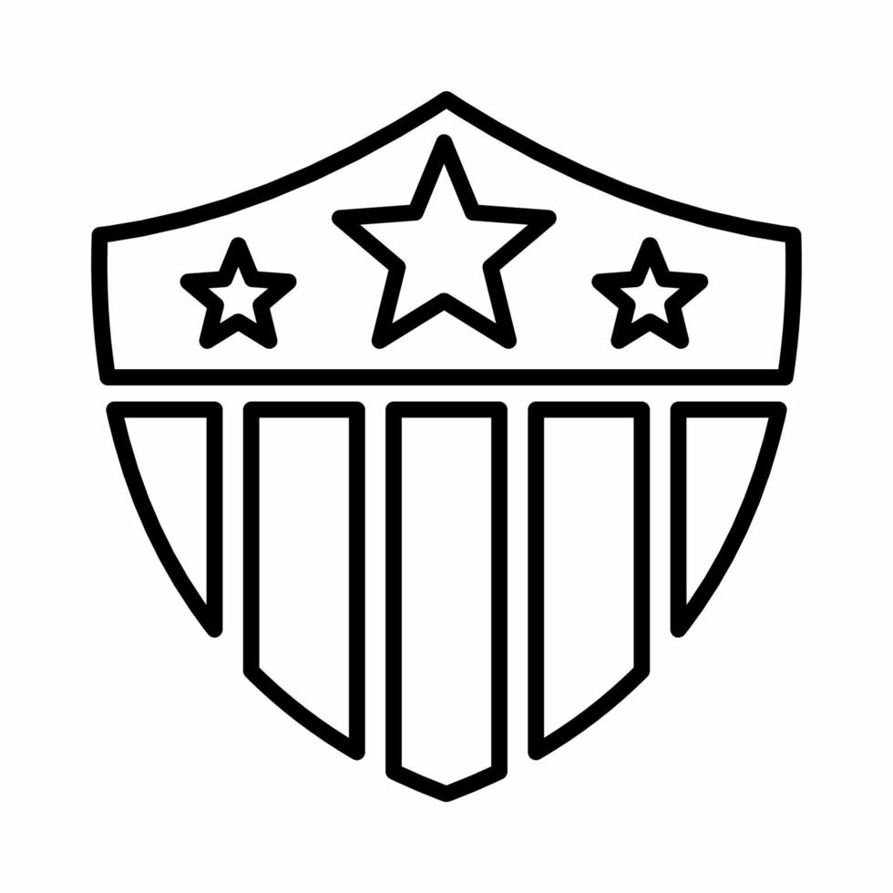 usa badge icoon line.eps vector