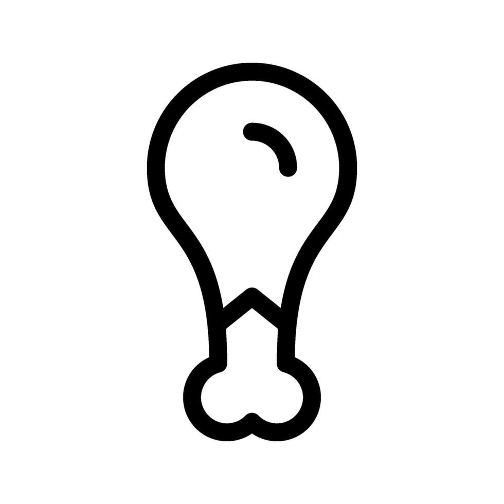 kip trommelstok icoon symbool ontwerp illustratie vector