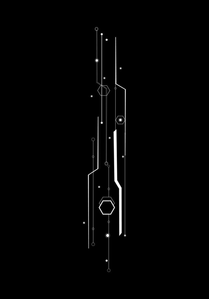 abstract achtergrond met futuristische geometrie, technologie stroomkring bord structuur vector