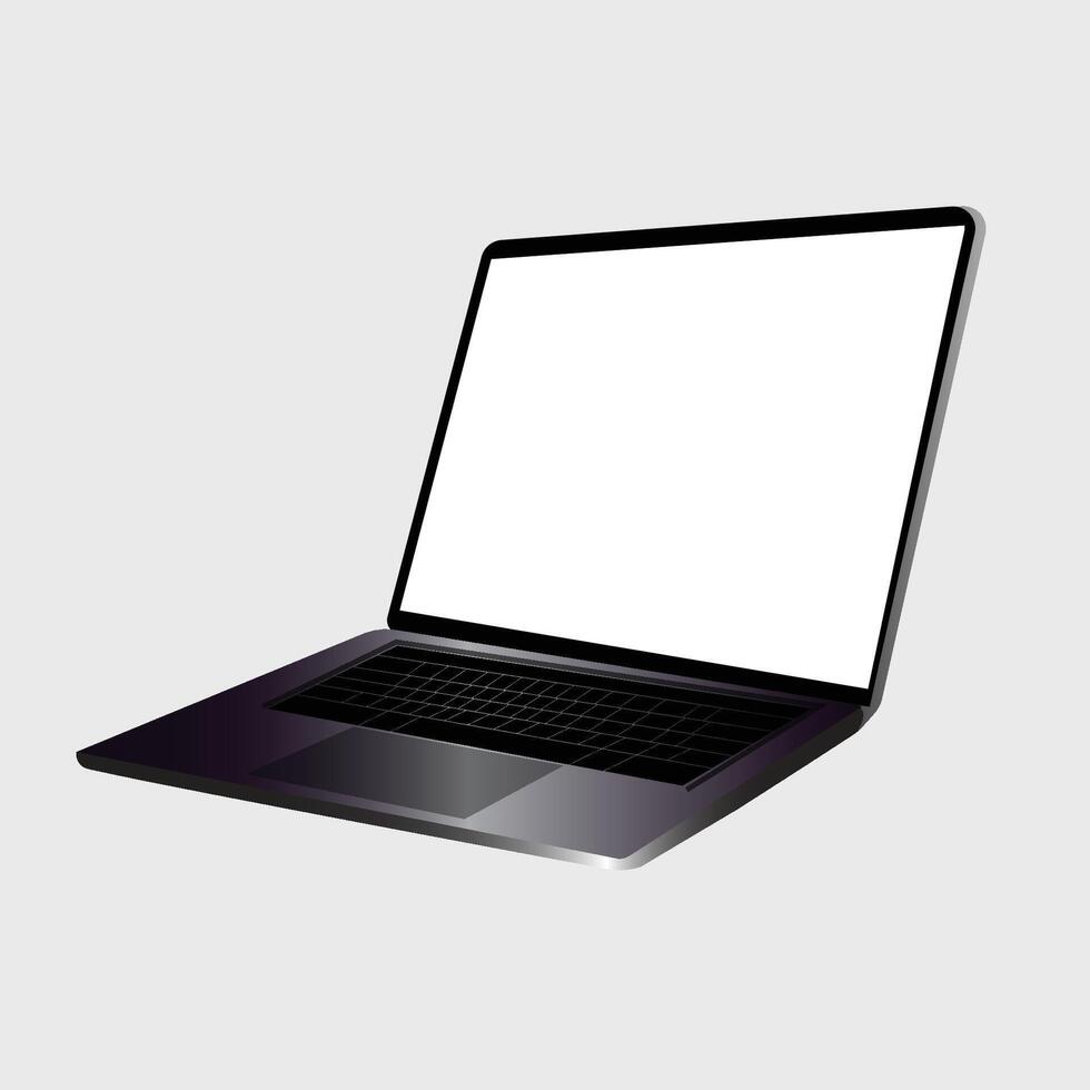 een illustratie van een vliegend laptop met een vlak icoon stijl. vector