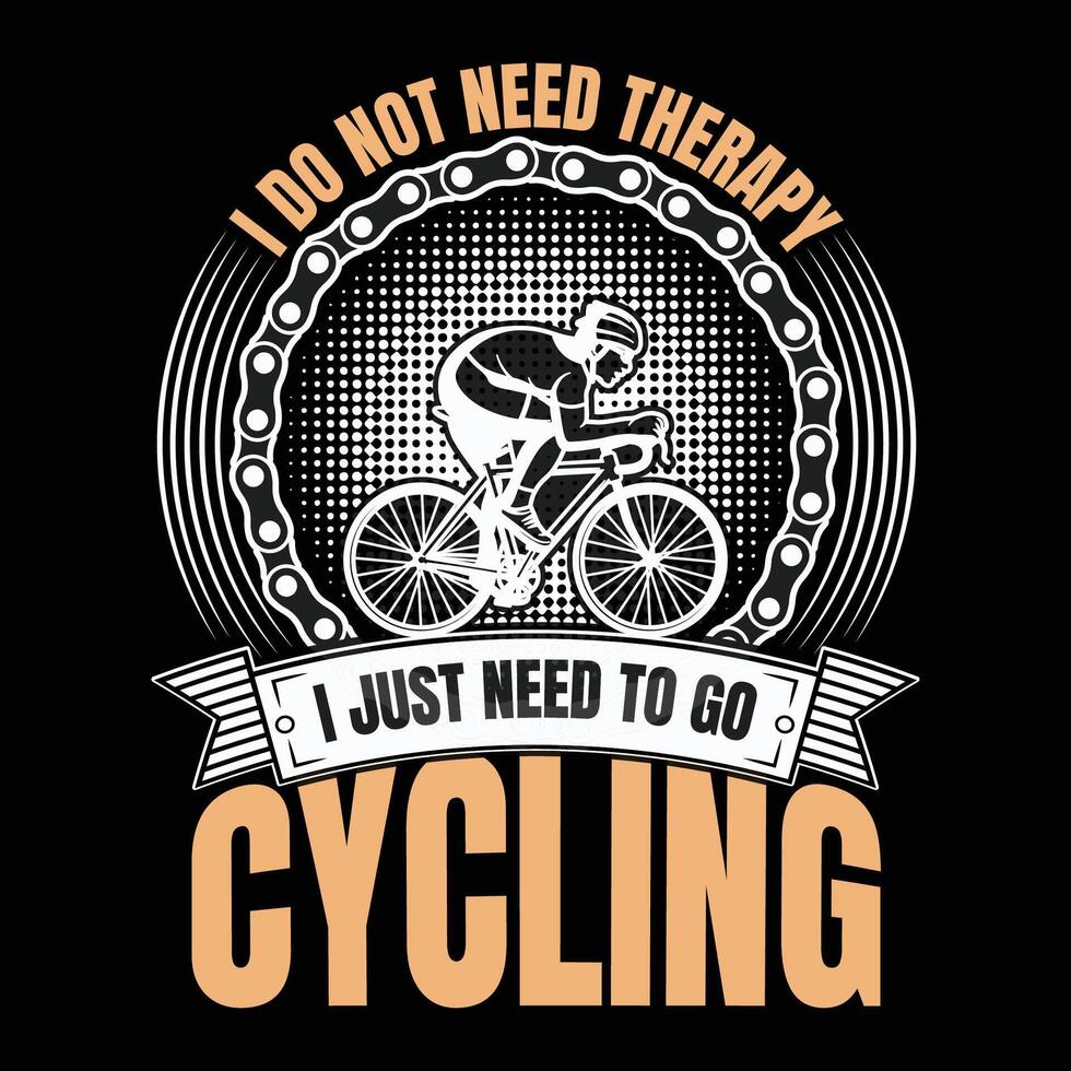 fietsen t-shirt ontwerp vector