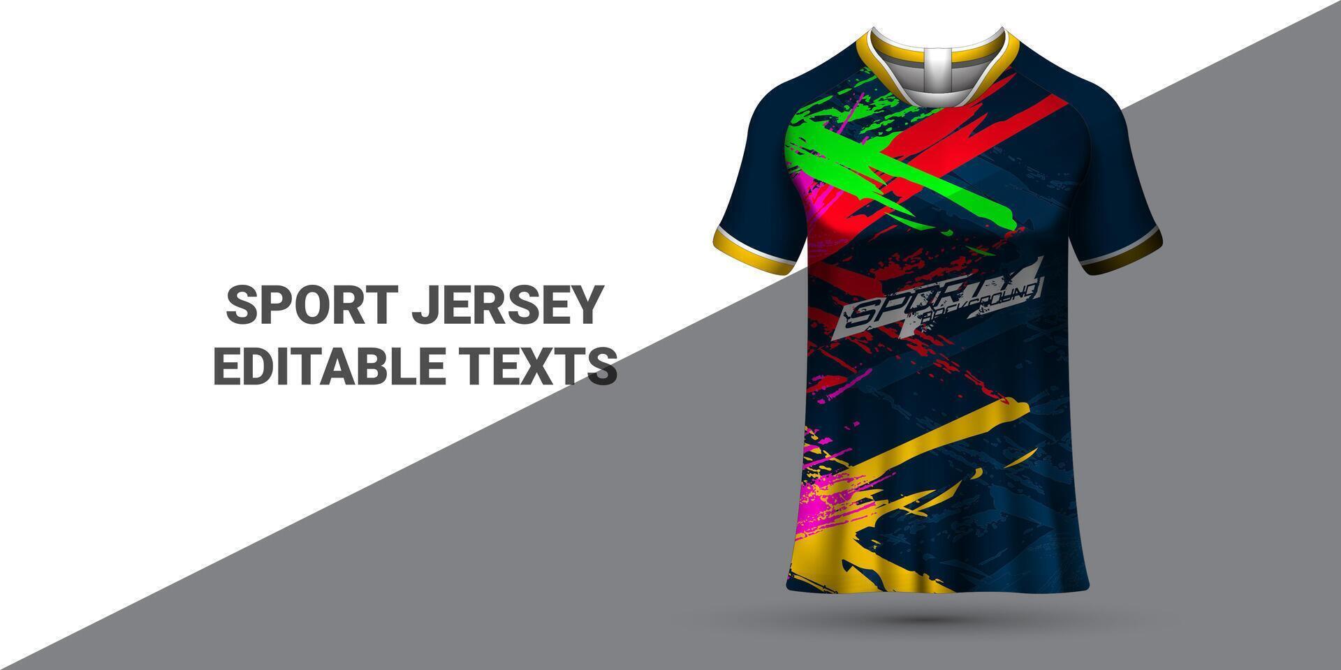 sport- Jersey sjabloon sport- t-shirt ontwerp sport- Jersey ontwerp uniform concept vector