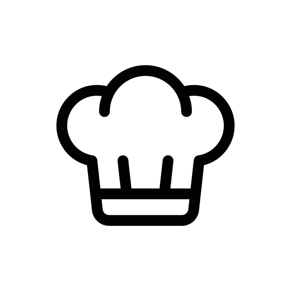 gemakkelijk chef hoed icoon. de icoon kan worden gebruikt voor websites, afdrukken Sjablonen, presentatie Sjablonen, illustraties, enz vector