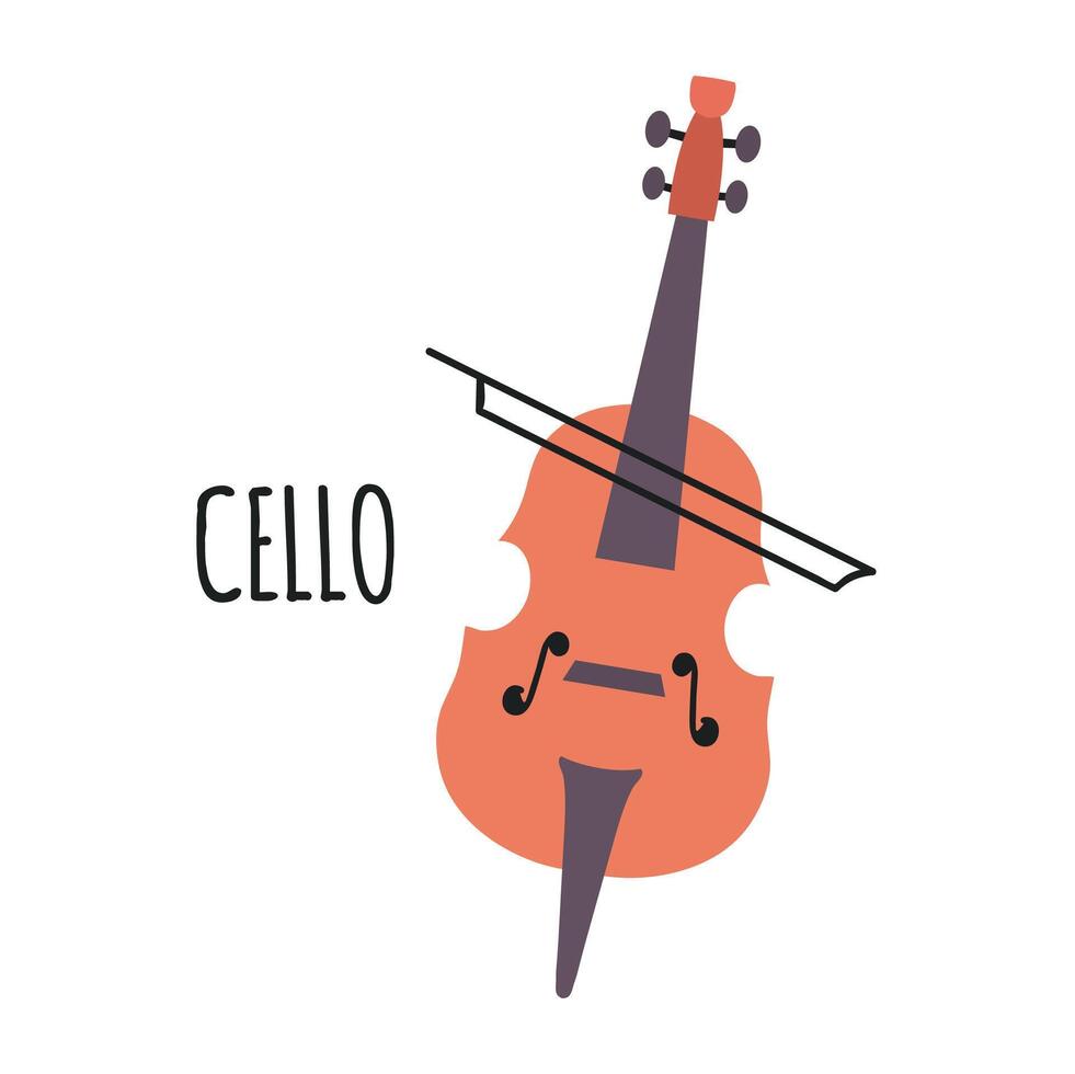 cello icoon clip art avatar logotype geïsoleerd illustratie vector