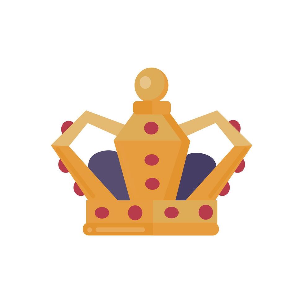kronen voor koning icoon clip art avatar geïsoleerd illustratie vector