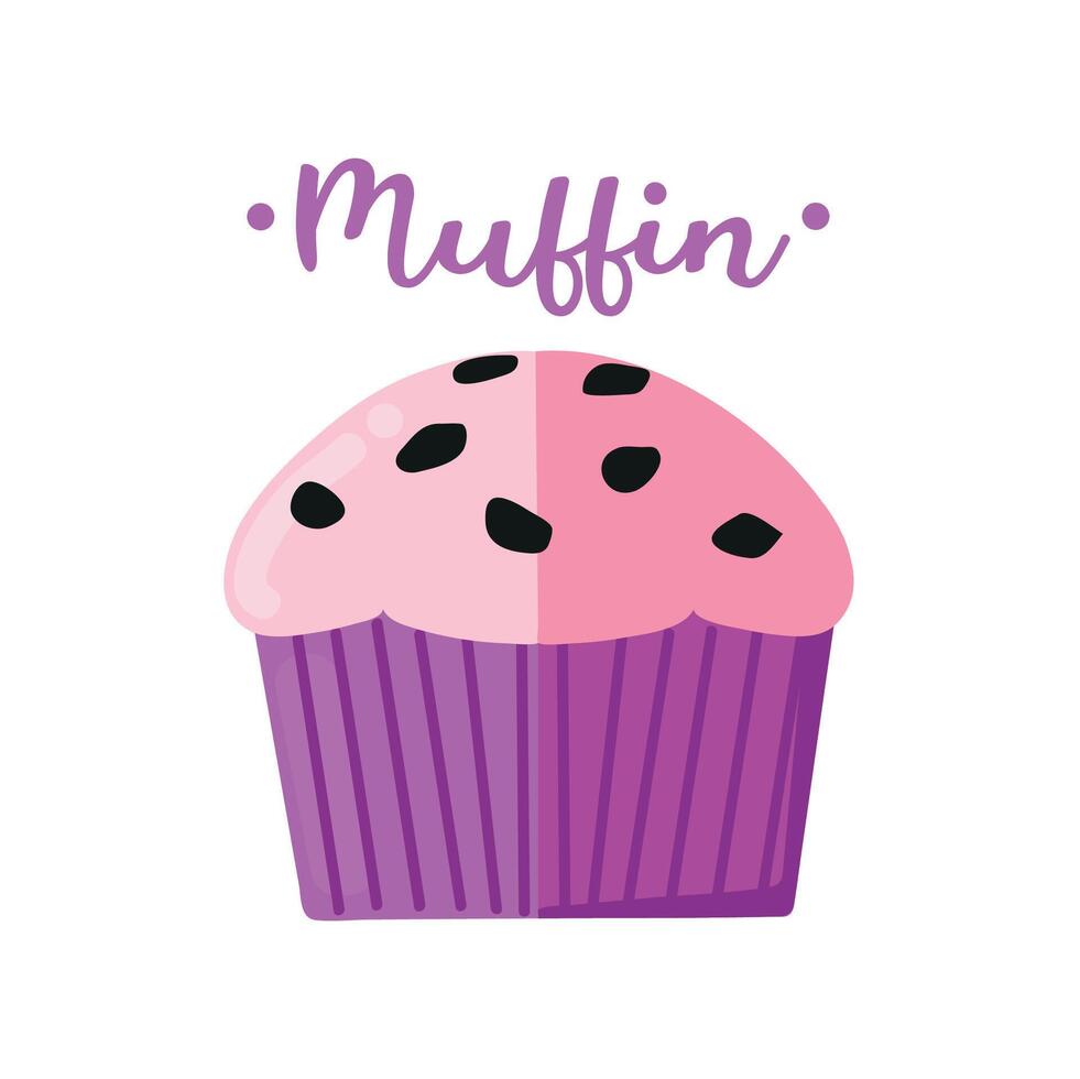 muffin icoon clip art avatar logotype geïsoleerd illustratie vector