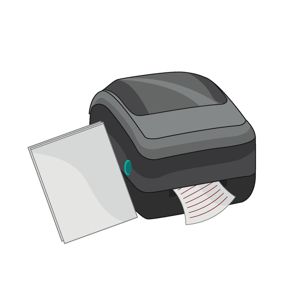 illustratie van printer vector