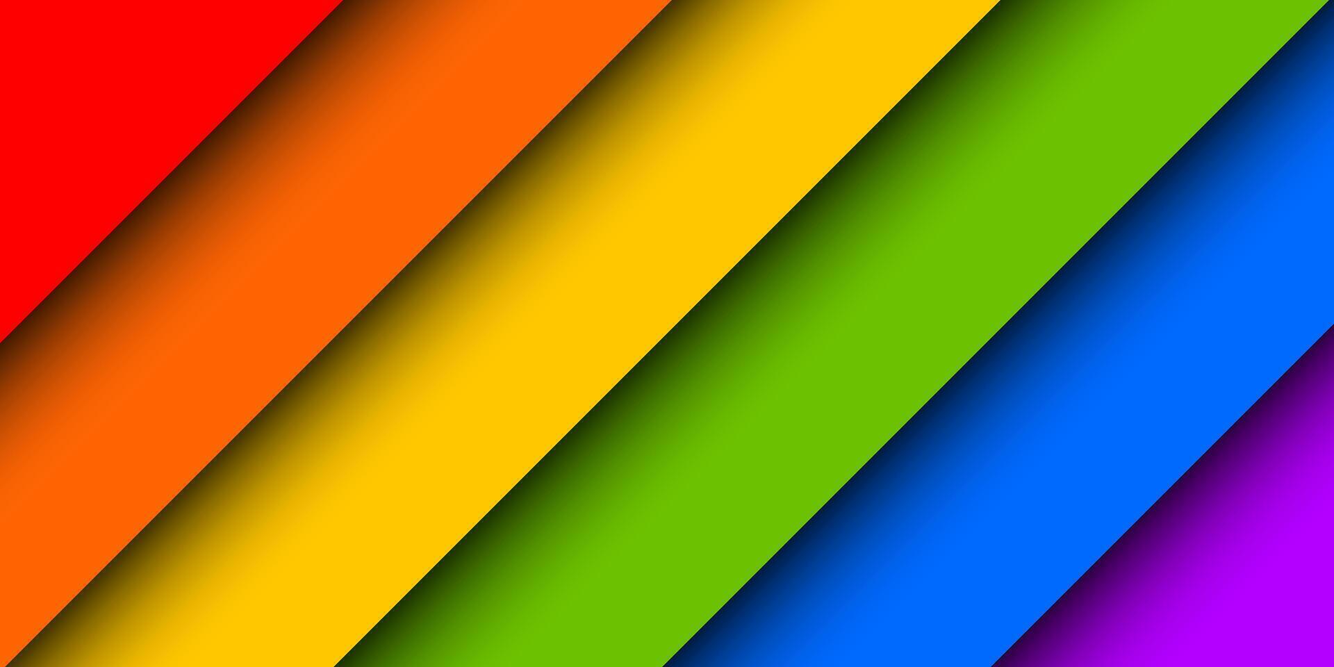 lgbtq trots maand achtergrond illustratie met kleurrijk regenboog vlag strepen. liefde is liefde menselijk rechten of verscheidenheid concept. lgbt evenement banier ontwerp voor ansichtkaart, banier vector