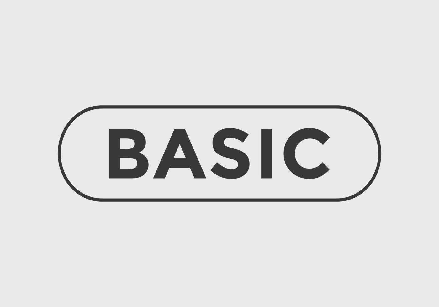 basistekst knop web knop teken pictogram label vector