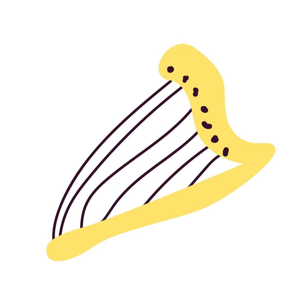 musical harp, lier symbool. klassiek muziek- illustratie vector