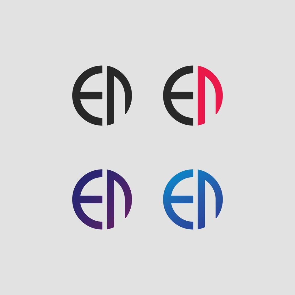 nl brief logo vector sjabloon creatief modern vorm kleurrijk monogram cirkel logo bedrijfslogo raster logo