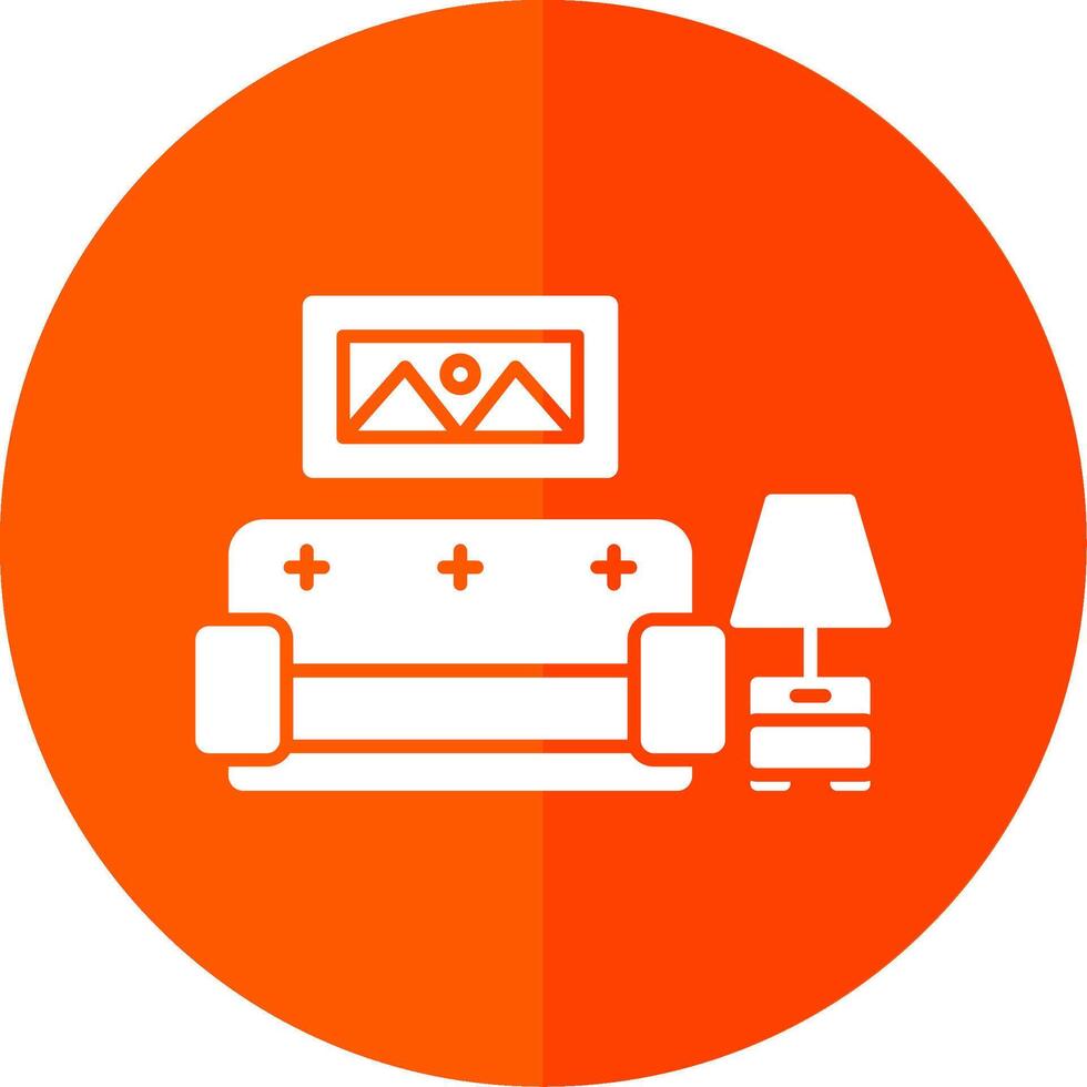 leven kamer glyph rood cirkel icoon vector