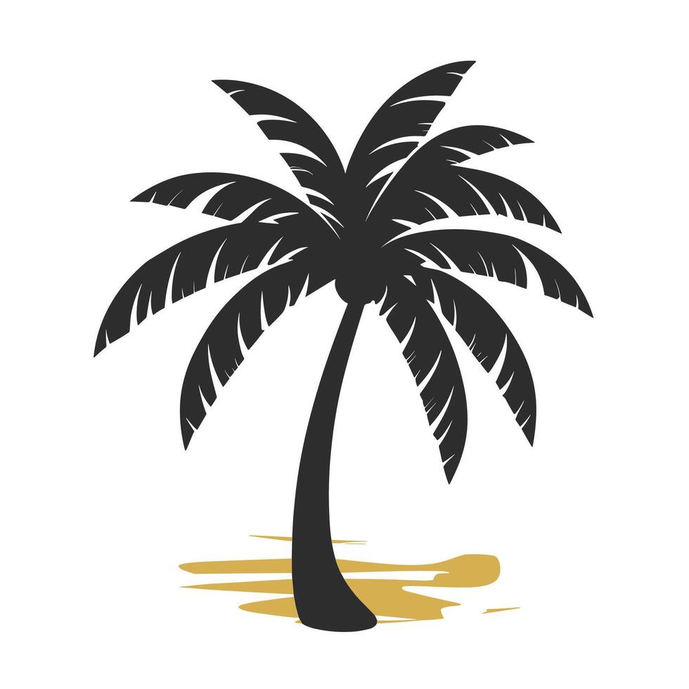 palmboom illustratie vector