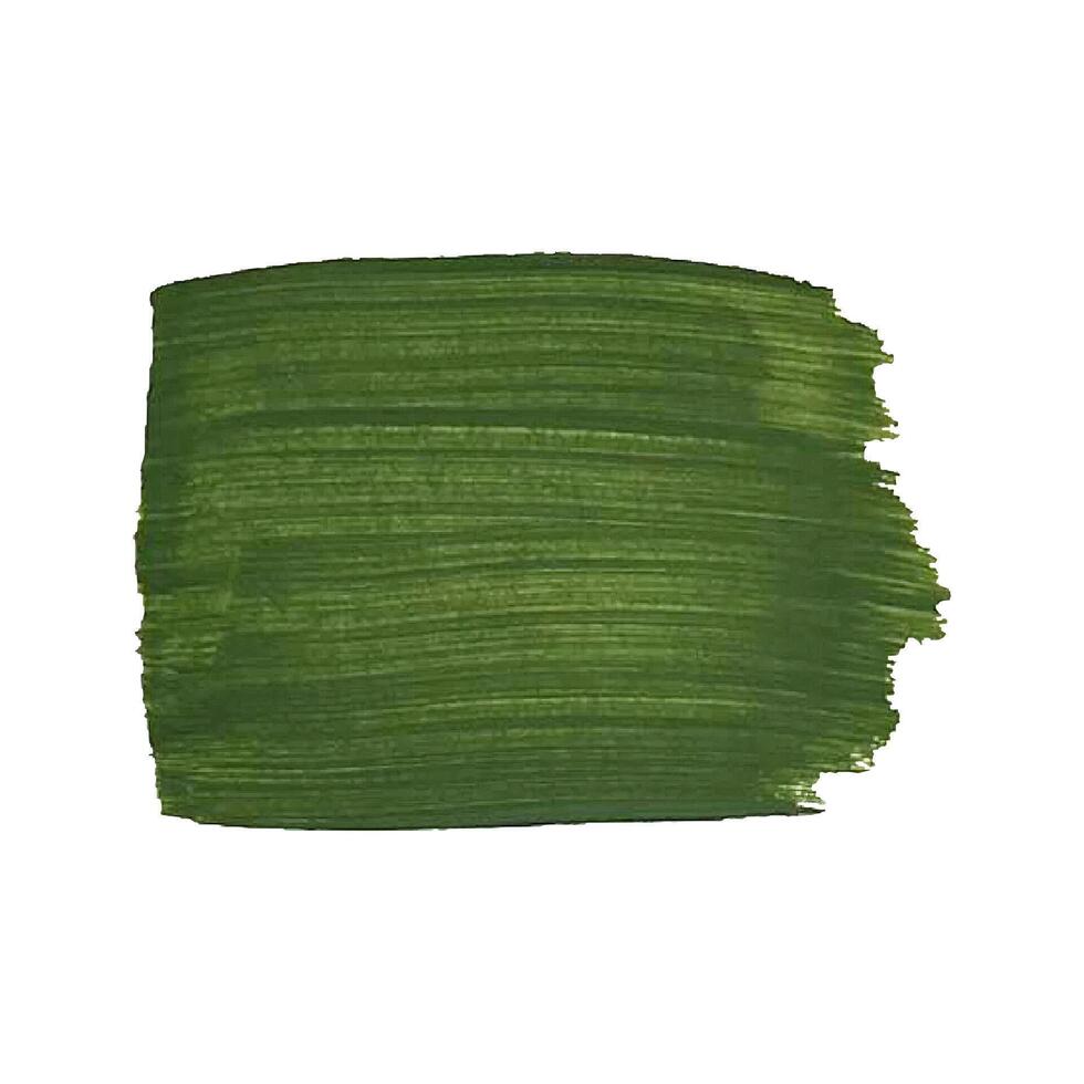 acryl donker groen textuur, borstel hartinfarct, hand- tekening geïsoleerd Aan wit achtergrond. vector