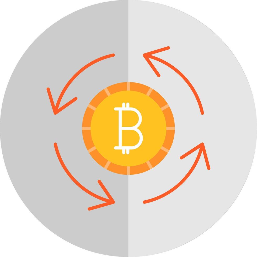 circulaire economie vlak schaal icoon vector