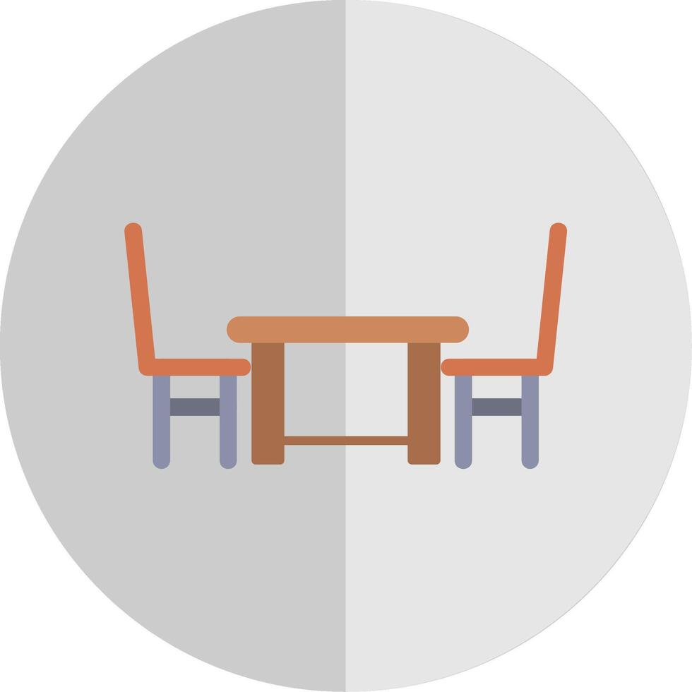 dining tafel vlak schaal icoon vector