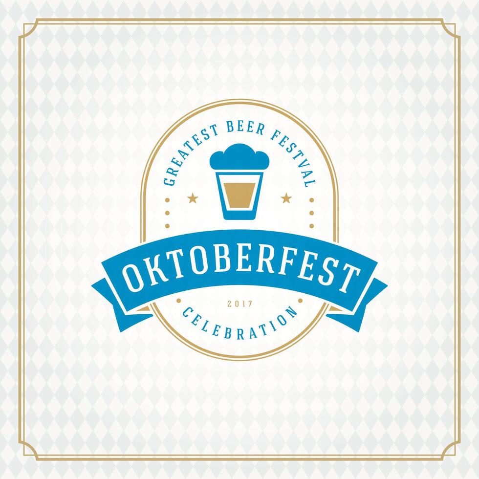 oktoberfeest bier festival viering wijnoogst groet kaart of poster vector