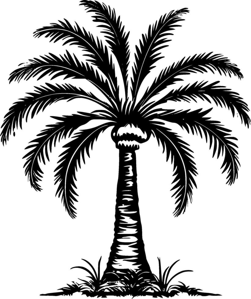 palm - minimalistische en vlak logo - illustratie vector