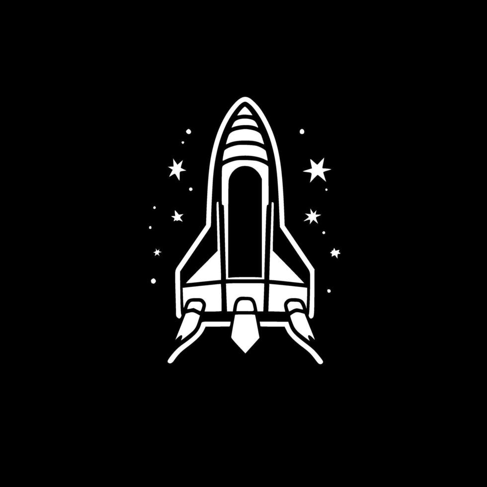 ruimte - minimalistische en vlak logo - illustratie vector