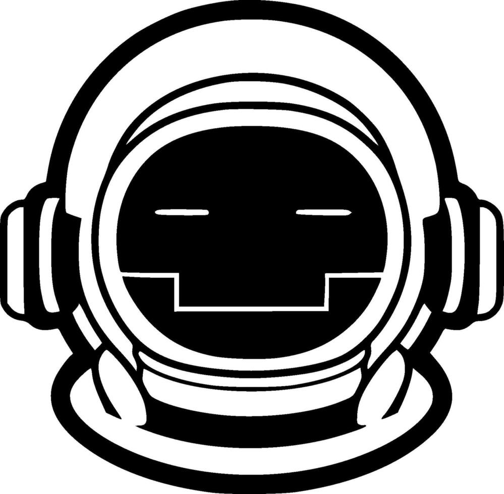 astronaut, minimalistische en gemakkelijk silhouet - illustratie vector