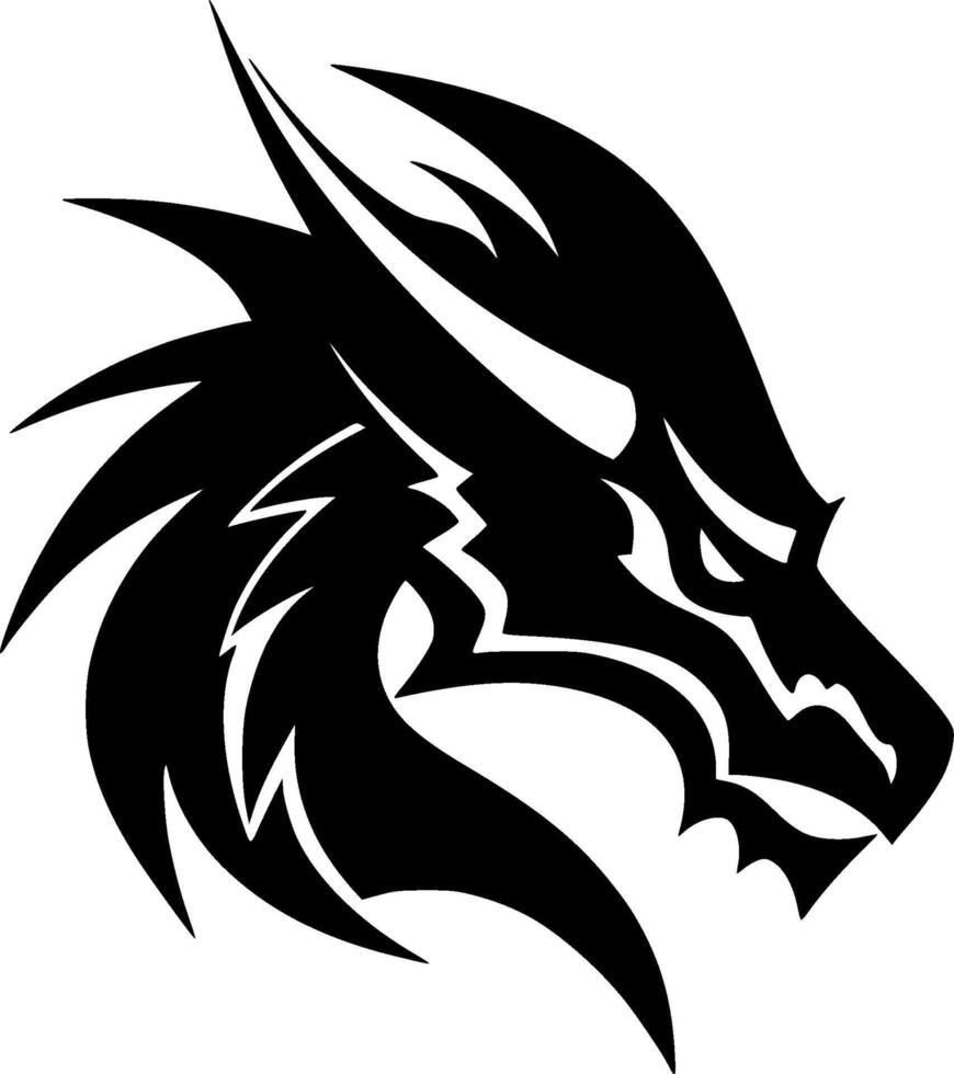 draak - hoog kwaliteit logo - illustratie ideaal voor t-shirt grafisch vector