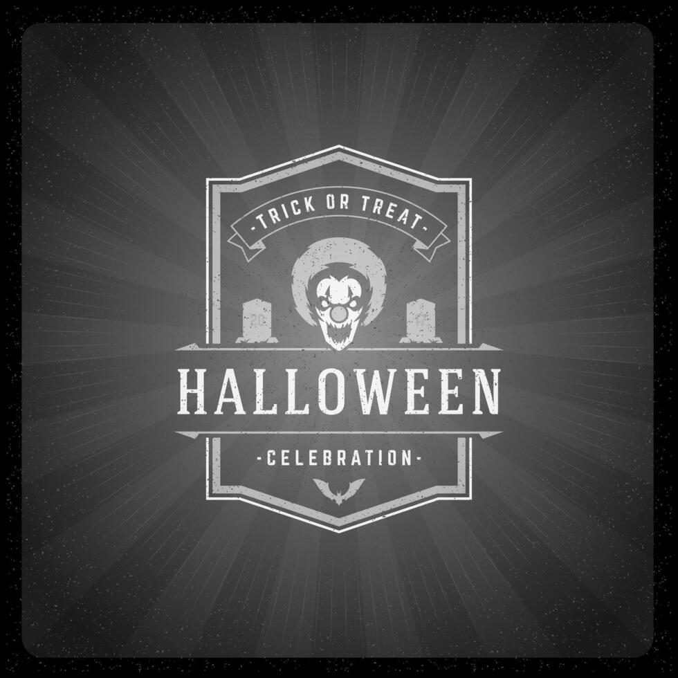 halloween illustratie Aan film einde scherm vector