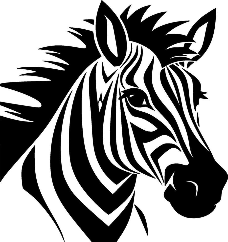 dier, zwart en wit illustratie vector