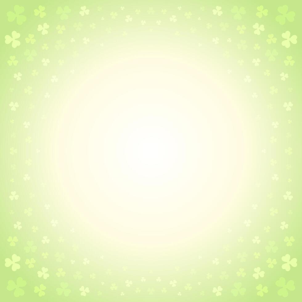 st Patrick dag licht groen klaver Klaver achtergrond sjabloon ontwerp illustratie vector