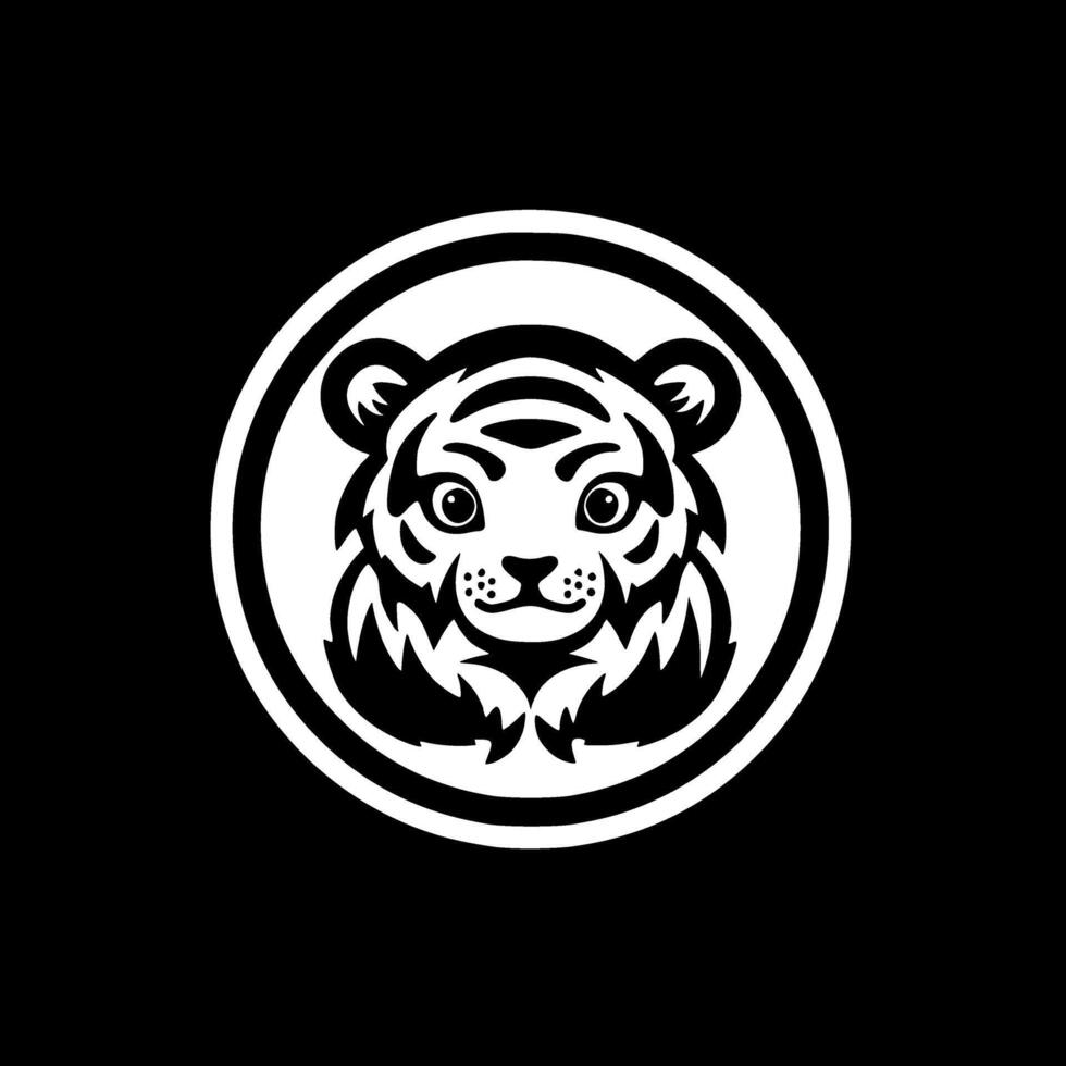 tijger baby - hoog kwaliteit logo - illustratie ideaal voor t-shirt grafisch vector