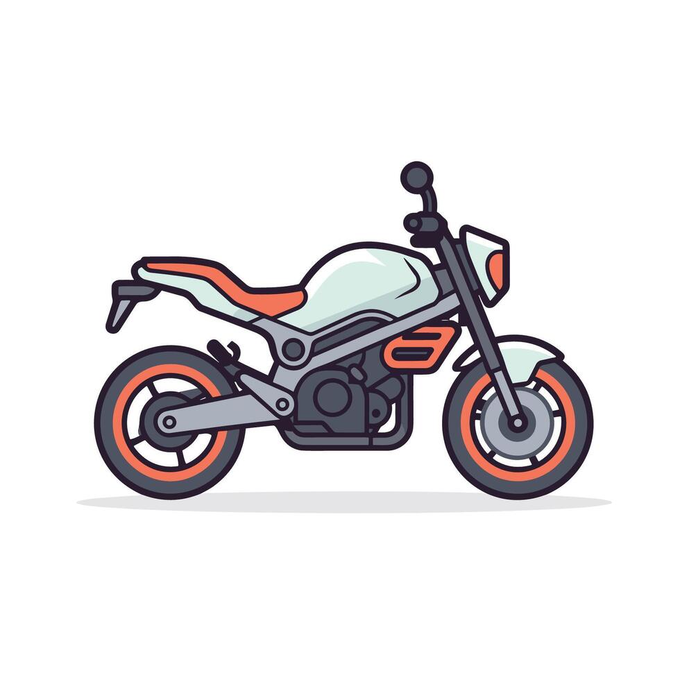 gemakkelijk motorfiets icoon ontwerp sjabloon vector