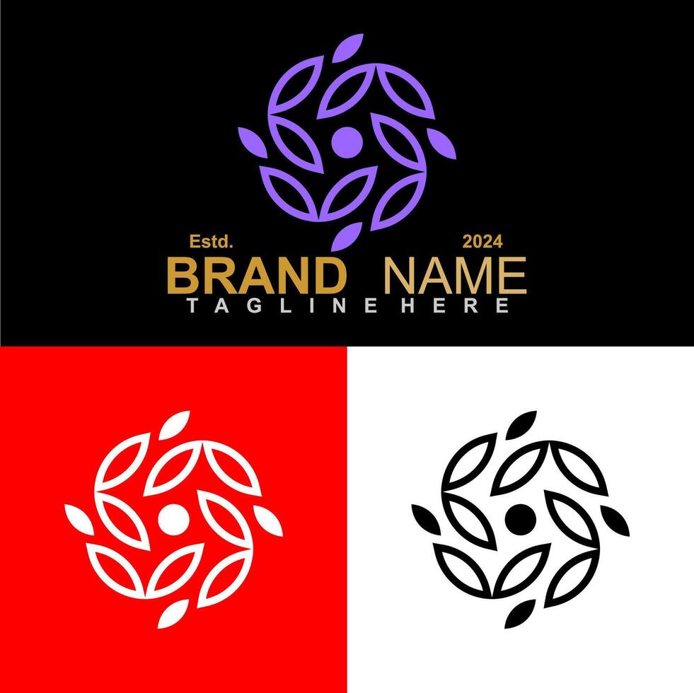 luxe schoonheid Dames spa modern logo ontwerp vector