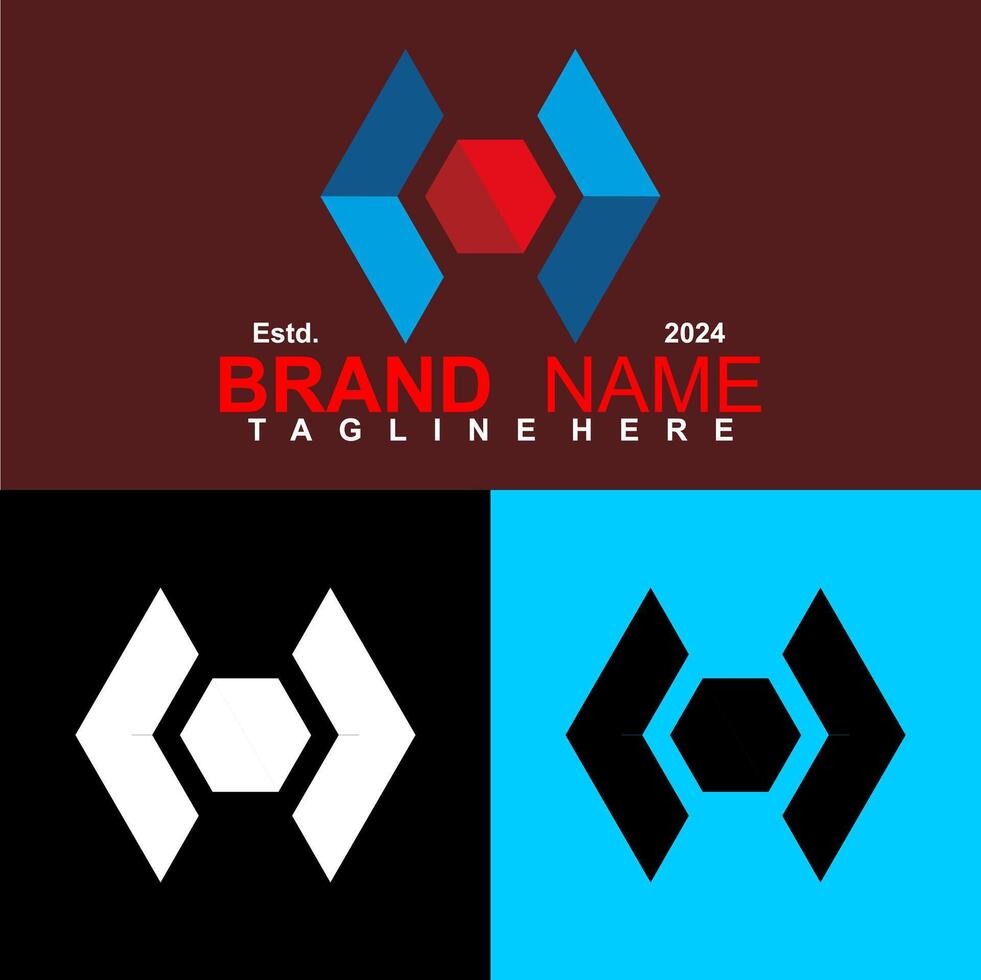 modern technologie abstract vier partner logo vector