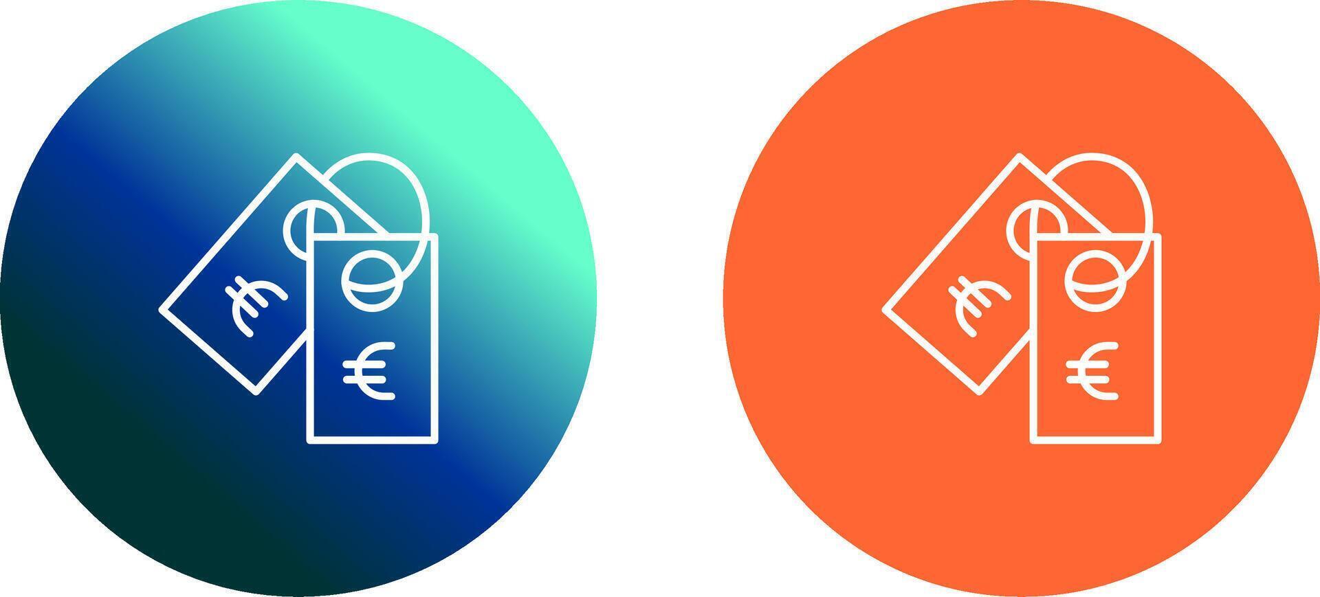 euro label icoon ontwerp vector