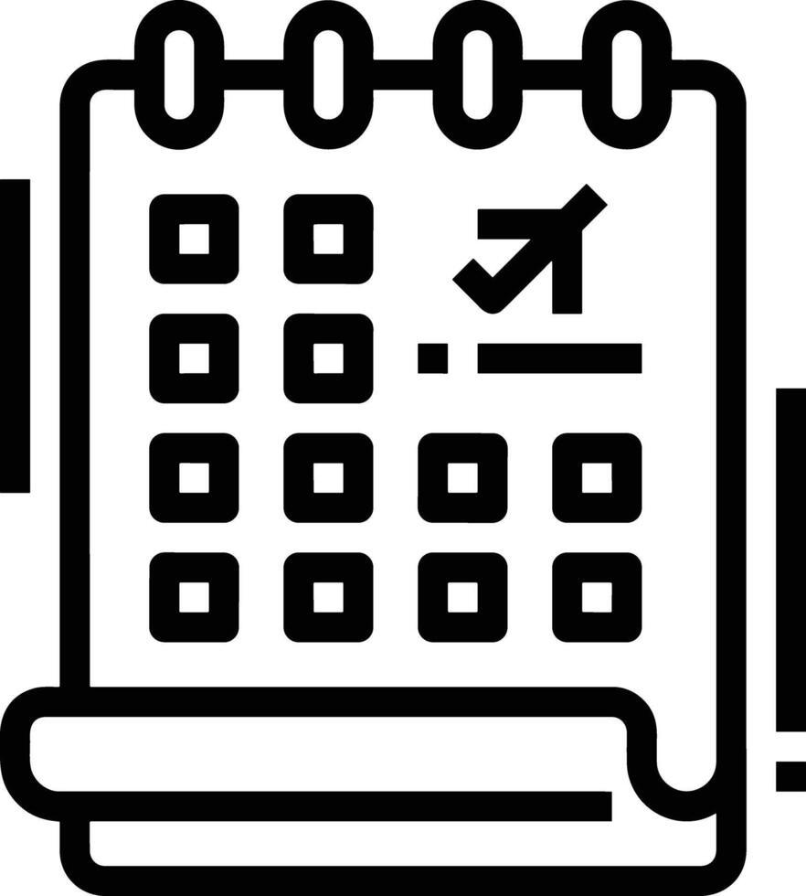 kalender icoon symbool beeld voor schema of afspraak vector