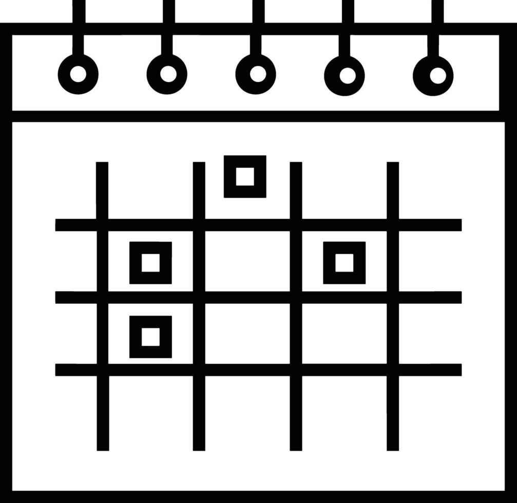 kalender icoon symbool beeld voor schema of afspraak vector