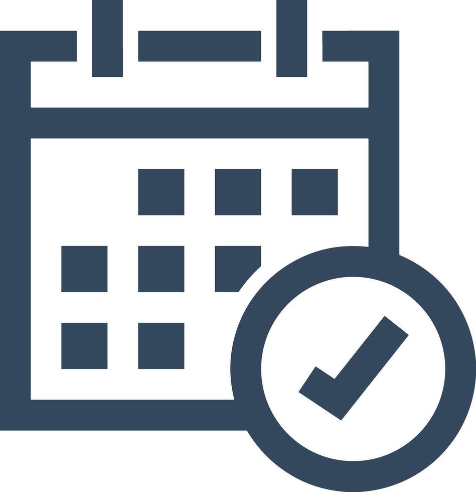 kalender icoon symbool beeld voor schema of afspraak vector