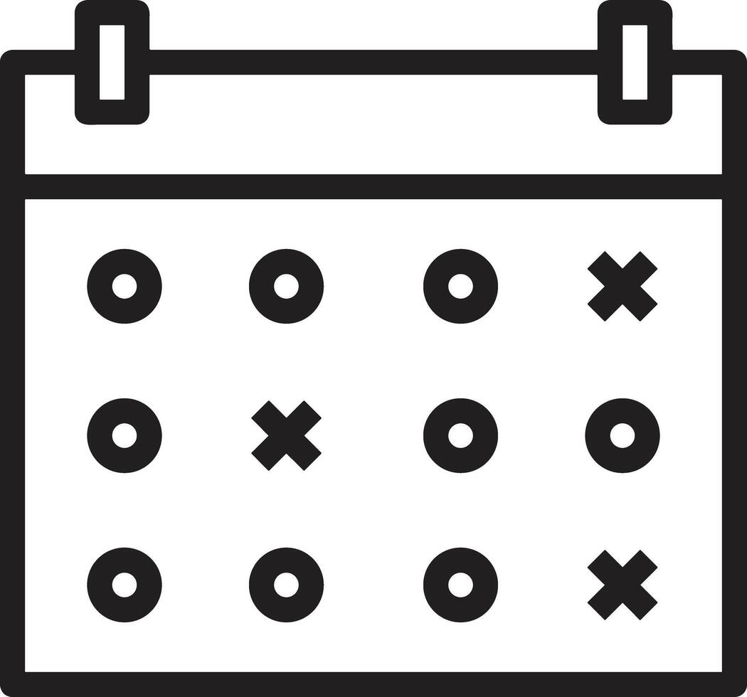 kalender icoon symbool beeld voor schema of afspraak vector