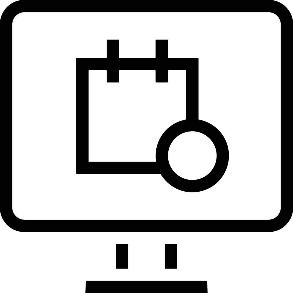 kalender icoon symbool beeld voor schema of afspraak vector